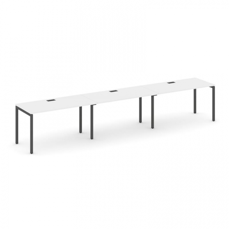 Style Project Рабочая станция 1 сторон. SN-4P.ORS-054 Белый/Металл Антрацит 4740*800*750