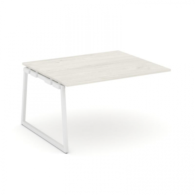 Style Project Проходной наб. элем. перег. стола SN-4T1.NSPRG-034.3 Дуб Наварра/Металл Белый 1580*118