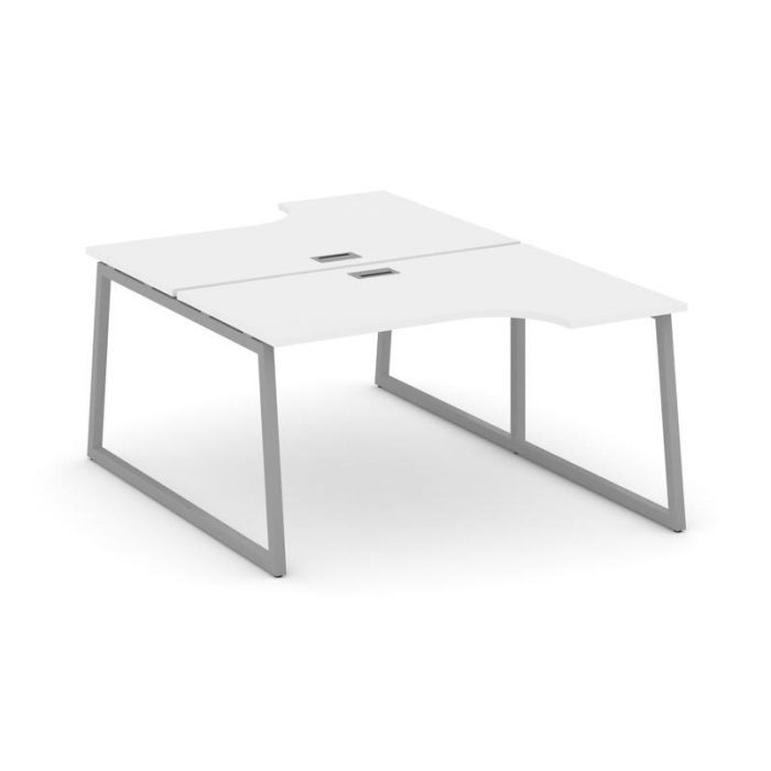 Стайл Проджект Рабочая станция эргоном. SN-4T1.DRPA-011 Белый/Металл Серый/Заглушка Пластик Серебро