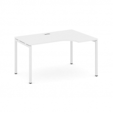 Style Project Стол рабочий эргоном. SN-4P.SPA-022(R) Белый/Металл Белый 1580*800/980*750