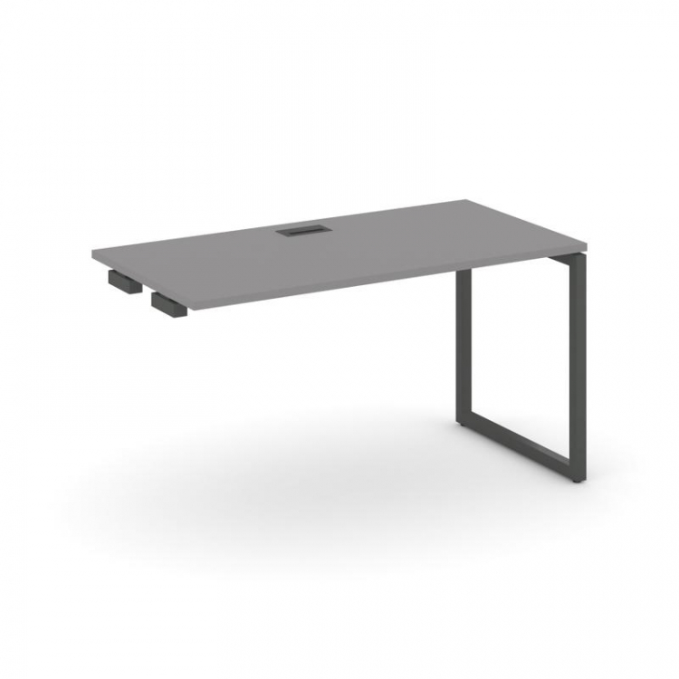 Стайл Проджект Стол приставка к опорным элементам SN-4O.OPRS-012 Серый Пепел/Металл Антрацит 1180*70