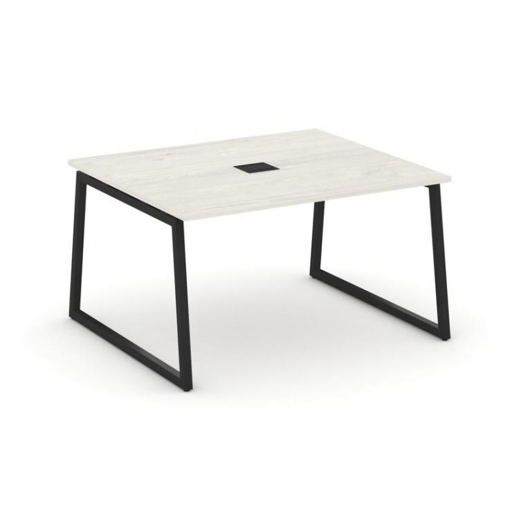 Style Project Стол переговорный SN-4T1.SPRG-032 Дуб Наварра/Металл Черный/Заглушка Металл Черный 118