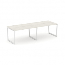 Style Project Стол переговорный SN-4T2.SPRG-014.3 Дуб Наварра/Металл Белый 3160*980*750