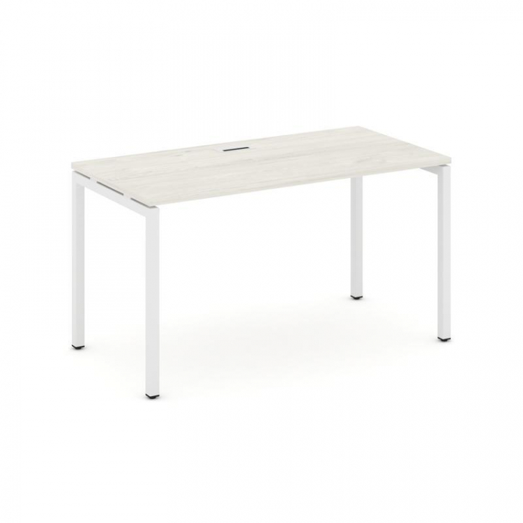 Style Project Стол письменный SN-4P.SP-003 Дуб Наварра/Металл Белый 1380*600*750