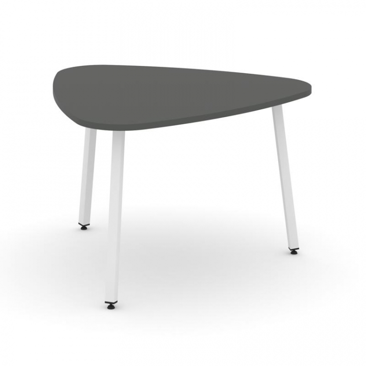 Style Project Стол переговорный SN-4.SPRG-71.3 Антрацит/Металл Белый 1200*1200*750