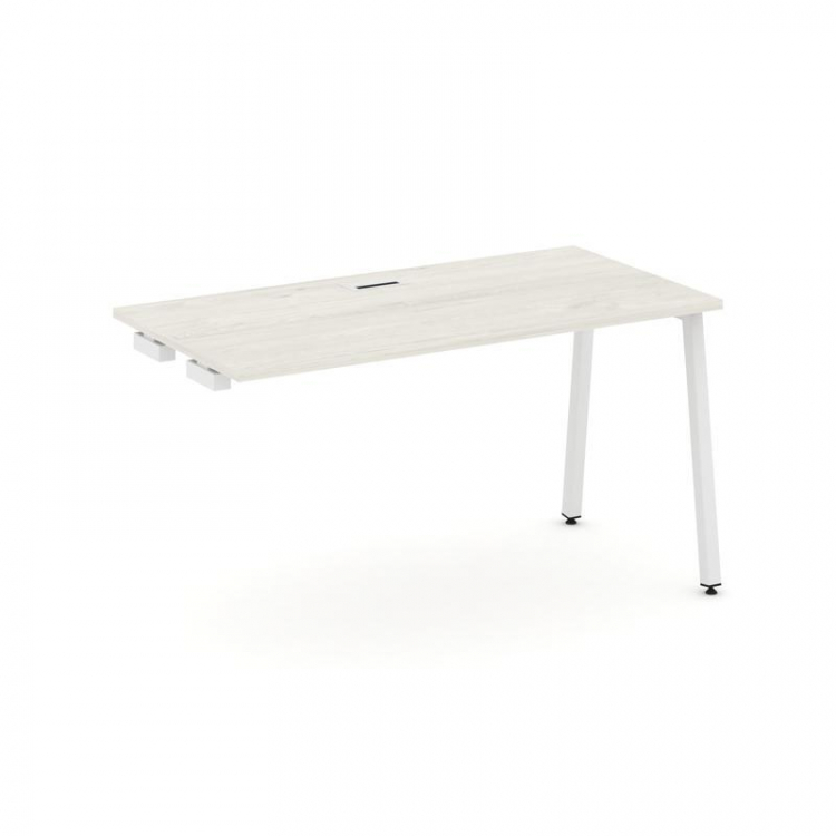 Style Project Стол-приставка к опор. элем. SN-4A.OPRS-003 Дуб Наварра/Металл Белый 1380*600*750