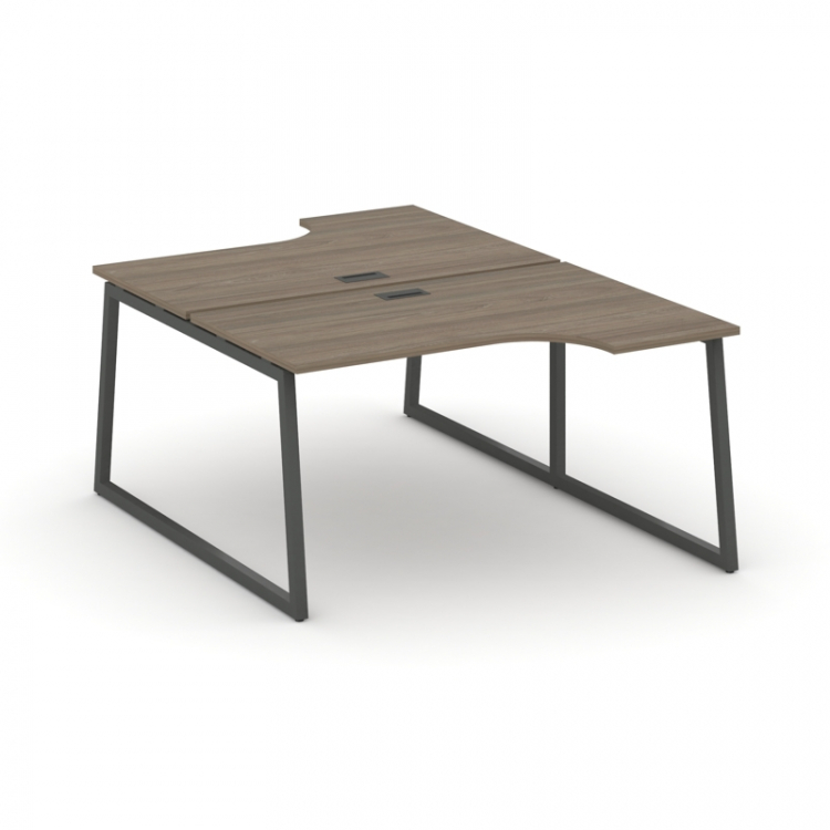 Style Project Рабочая станция эргоном. SN-4T1.DRPA-012 Вяз Благородный/Антрацит/Заглушка Пластик Чер