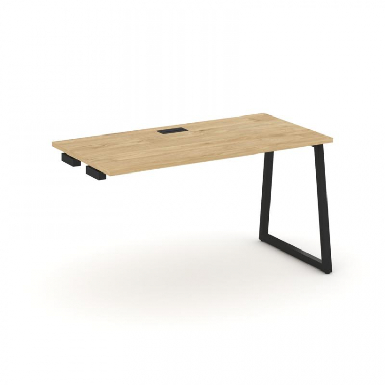 Style Project Стол-приставка к опор. элем. SN-4T1.OPRS-014 Тиквуд Светлый/Металл Черный/Заглушка Пла