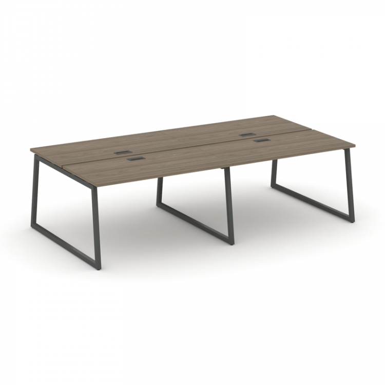 Style Project Рабочая станция 2-х сторон. SN-4T1.DRS-052 Вяз Благородный/Антрацит/Заглушка Пластик Ч