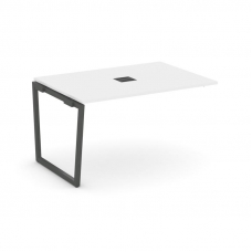 Style Project Проходной наб. элем. перег. стола SN-4T2.NSPRG-002 Белый/Металл Антрацит/Заглушка Мета