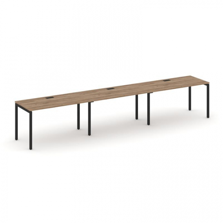 Style Project Рабочая станция 1 сторон. SN-4P.ORS-032 Дуб Табак/Металл Черный 3540*600*750