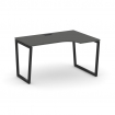Style Project Стол рабочий эргоном. SN-4T2.SPA-011(R) Антрацит/Металл Черный/Заглушка Пластик Черный