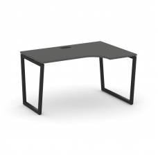 Style Project Стол рабочий эргоном. SN-4T2.SPA-011(R) Антрацит/Металл Черный/Заглушка Пластик Черный