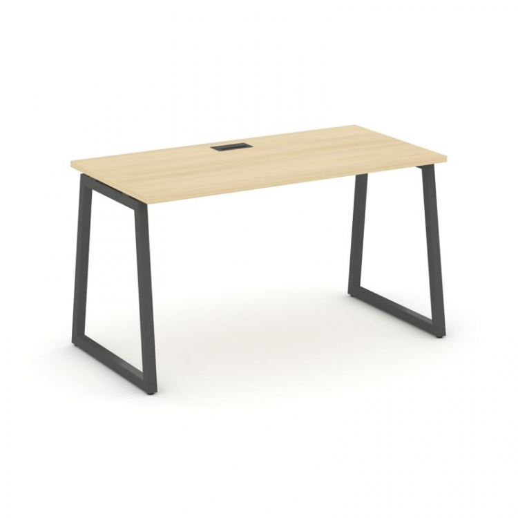 Style Project Стол письменный SN-4T1.SP-024 Акация Лорка/Металл Антрацит/Заглушка Пластик Черный 158