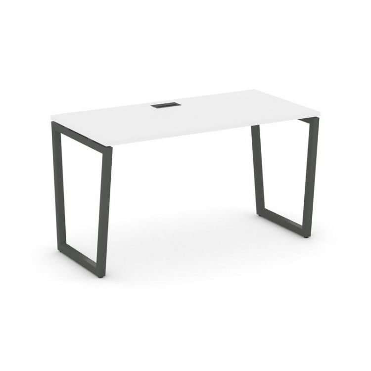 Style Project Стол письменный SN-4T2.SP-003 Белый/Металл Антрацит/Черный Пластик 1380*600*750