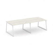 Style Project Стол переговорный SN-4T1.SPRG-043.3 Дуб Наварра/Металл Белый 2760*1180*750