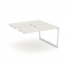 Style Project Стол-приставка к опор. элем. SN-4T2.DPRS-022 Дуб Наварра/Металл Белый/Заглушка Пластик