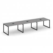 Стайл Проджект Стол переговорный SN-4O.SPRG-022 Серый Пепел/Металл Черный 3540*980*750