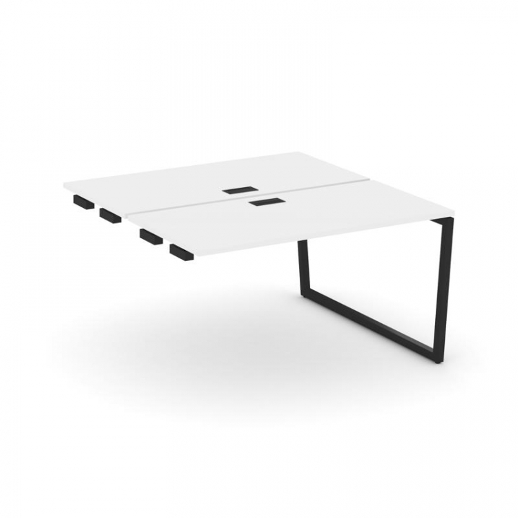 Style Project Стол-приставка к опор. элем. SN-4T2.DPRS-023 Белый/Металл Черный/Заглушка Пластик Черн