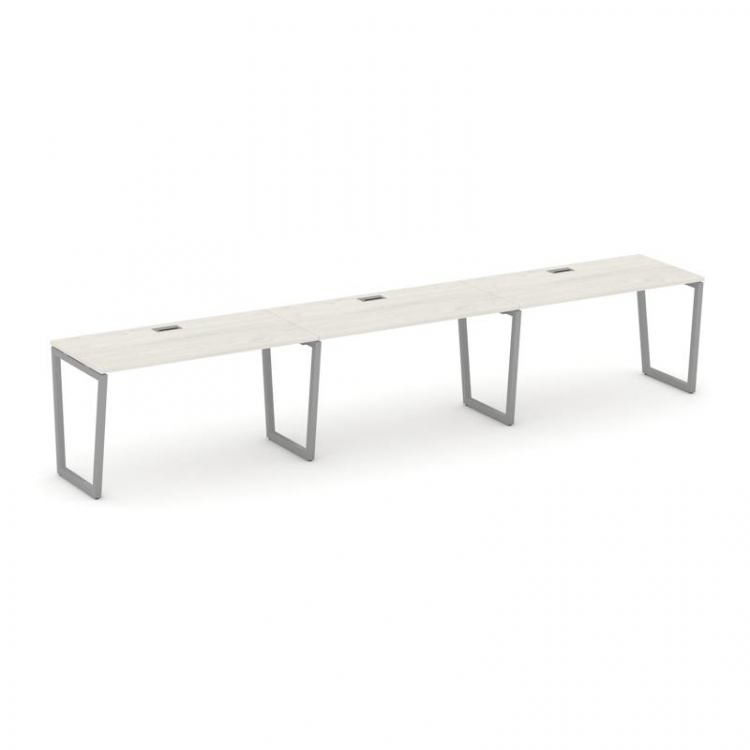 Style Project Рабочая станция 1 сторон. SN-4T2.ORS-044 Дуб Наварра/Металл Серый/Заглушка Пластик Сер