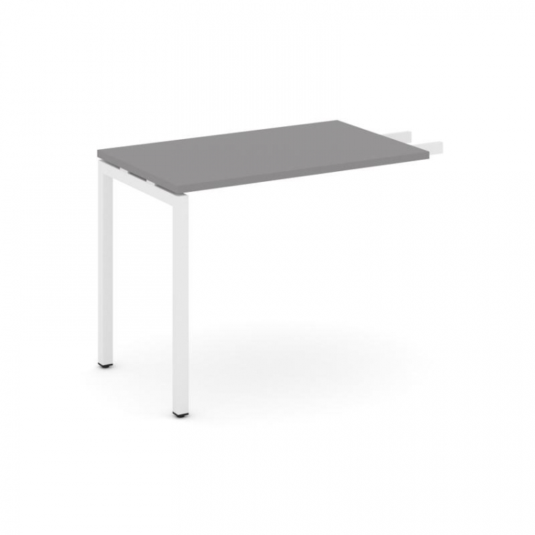 Стайл Проджект Брифинг приставка SN-4P.BR-005 Серый Пепел/Металл Белый 1380*600*750