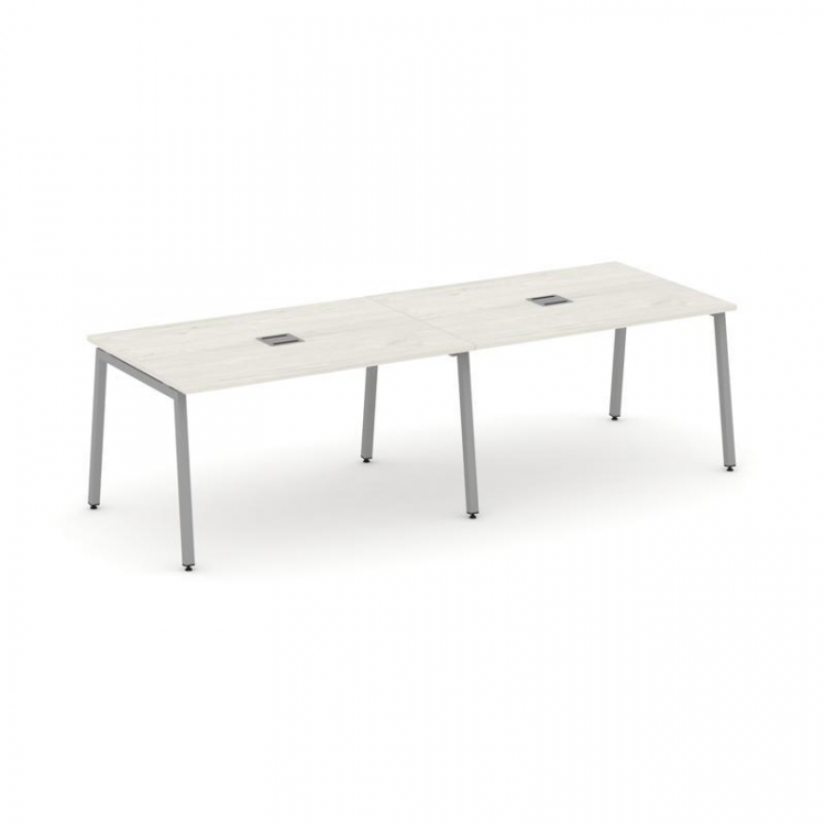 Style Project Стол переговорный SN-4A.SPRG-011 Дуб Наварра/Металл Серый 1960*980*750