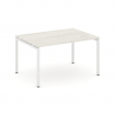 Style Project Стол переговорный SN-4P.SPRG-004.3 Дуб Наварра/Металл Белый 1580*980*750