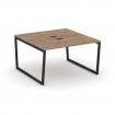 Style Project Рабочая станция 2-х сторон. SN-4T2.DRS-014 Дуб Табак/Металл Черный/Заглушка Пластик Че