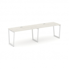 Style Project Рабочая станция 1 сторон. SN-4T2.ORS-003 Дуб Наварра/Металл Белый/Заглушка Пластик Бел