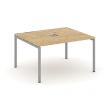 Style Project Стол переговорный SN-4P.SPRG-033 Тиквуд Светлый/Металл Серый 1380*1180*750