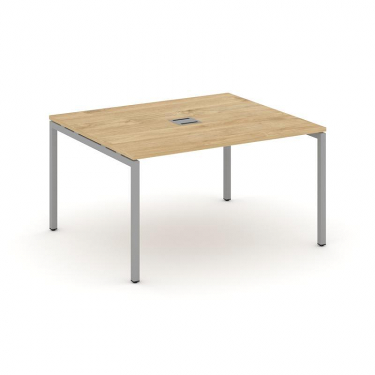 Style Project Стол переговорный SN-4P.SPRG-033 Тиквуд Светлый/Металл Серый 1380*1180*750