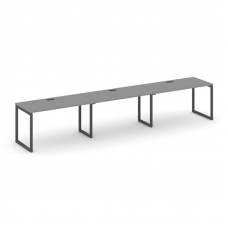 Стайл Проджект Рабочая станция односторонняя SN-4O.ORS-043 Серый Пепел/Металл Антрацит 4140*700*750