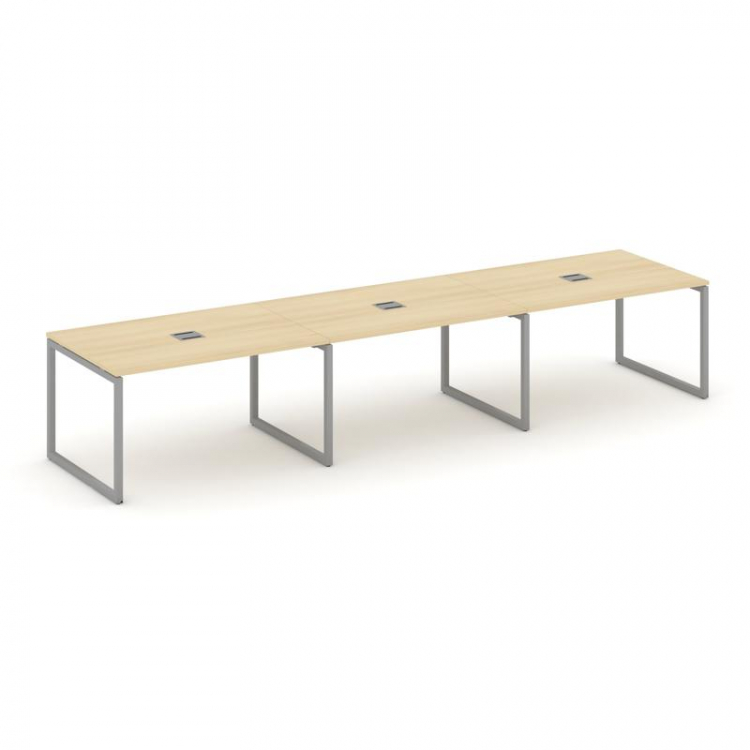 Style Project Стол переговорный SN-4O.SPRG-024 Акация Лорка/Металл Серый 4740*980*750