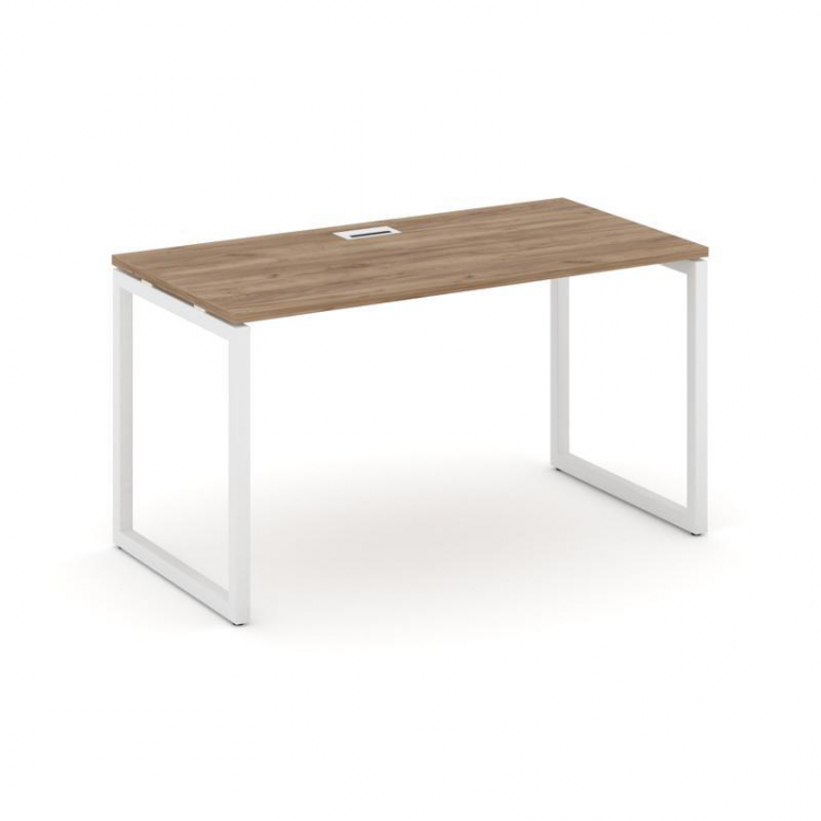 Style Project Стол письменный SN-4O.SP-004 Дуб Табак/Металл Белый 1580*600*750