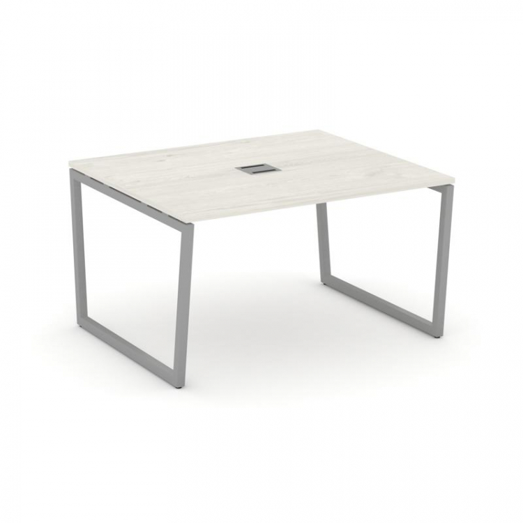 Style Project Стол переговорный SN-4T2.SPRG-032 Дуб Наварра/Металл Серый/Заглушка Металл Серый 1180*
