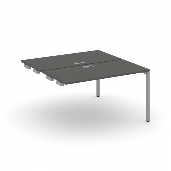 Стайл Проджект Стол-приставка к опор. элем. SN-4P.DPRS-012 Антрацит NEW/Металл Серый 1180*1432*750