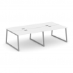 Style Project Рабочая станция 2-х сторон. SN-4T1.DRS-051 Белый/Металл Серый/Заглушка Пластик Серебро