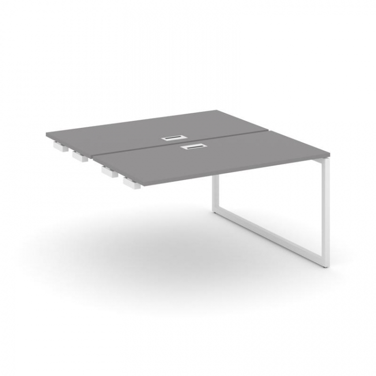 Стайл Проджект Стол приставка к опорным элементам SN-4O.DPRS-023 Серый Пепел/Металл Белый 1380*1632*
