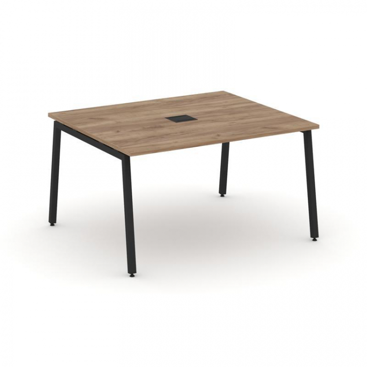 Style Project Стол переговорный SN-4A.SPRG-032 Дуб Табак/Металл Черный 1180*1180*750