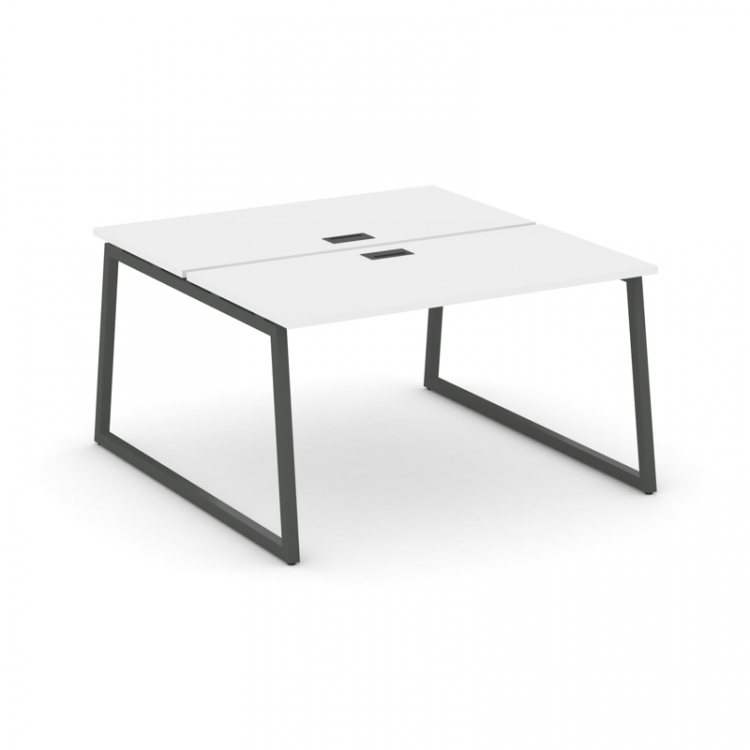Style Project Рабочая станция 2-х сторон. SN-4T1.DRS-022 Белый/Металл Антрацит/Заглушка Пластик Черн