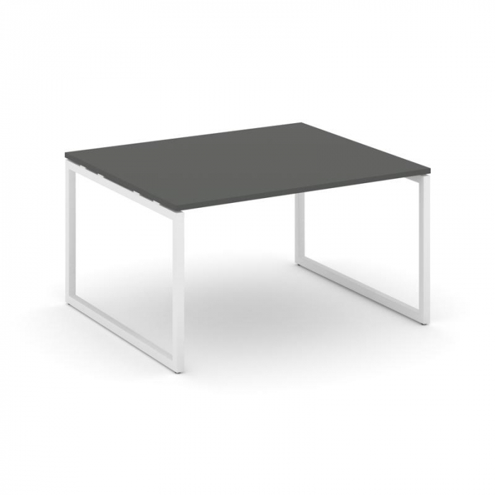Style Project Стол переговорный SN-4O.SPRG-033.3 Антрацит/Металл Белый 1380*1180*750