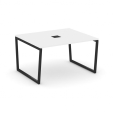 Style Project Стол переговорный SN-4T2.SPRG-033 Белый/Металл Черный/Заглушка Металл Черный 1380*1180