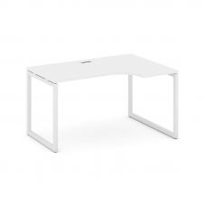 Style Project Стол рабочий эргоном. SN-4O.SPA-022(R) Белый/Металл Белый 1580*800/980*750
