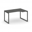 Style Project Стол рабочий эргоном. SN-4O.SPA-002(R) Антрацит/Металл Антрацит 1580*600/980*750