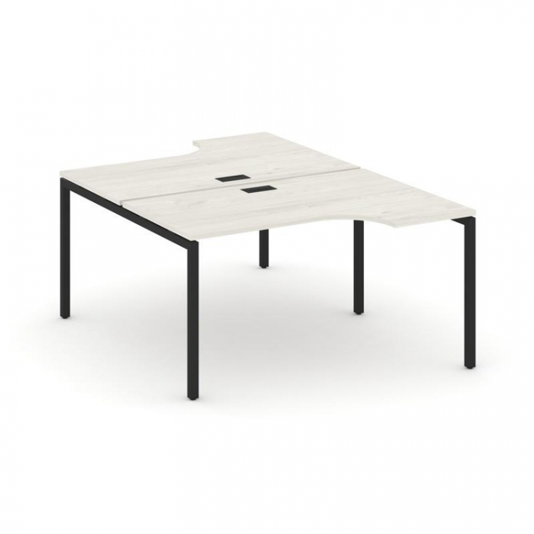 Style Project Рабочая станция эргоном. SN-4P.DRPA-001 Дуб Наварра/Металл Черный 1380*1232/1992*750