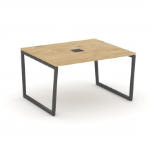 Style Project Стол переговорный SN-4T2.SPRG-032 Тиквуд Светлый/Металл Антрацит/Заглушка Металл Антра