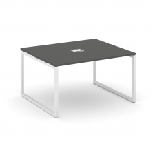 Стайл Проджект Стол переговорный SN-4O.SPRG-032 Антрацит/Металл Белый 1180*1180*750