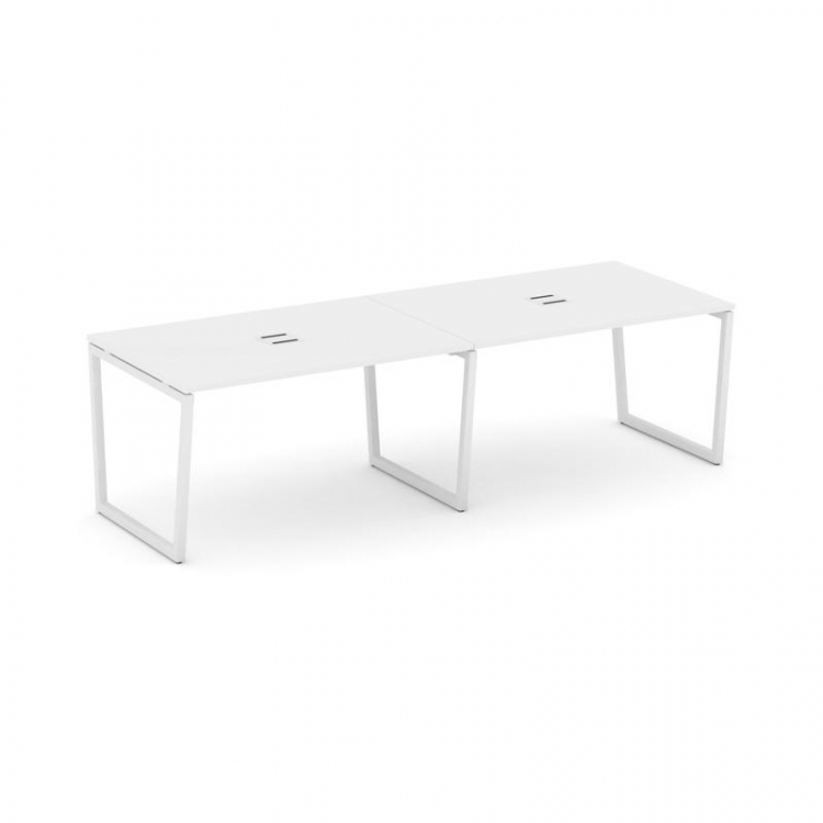 Style Project Стол переговорный SN-4T2.SPRG-013 Белый/Металл Белый/Заглушка Металл Белый 2760*980*75