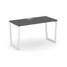 Style Project Стол письменный SN-4T2.SP-001 Антрацит/Металл Белый/Заглушка Пластик Белый 980*600*750