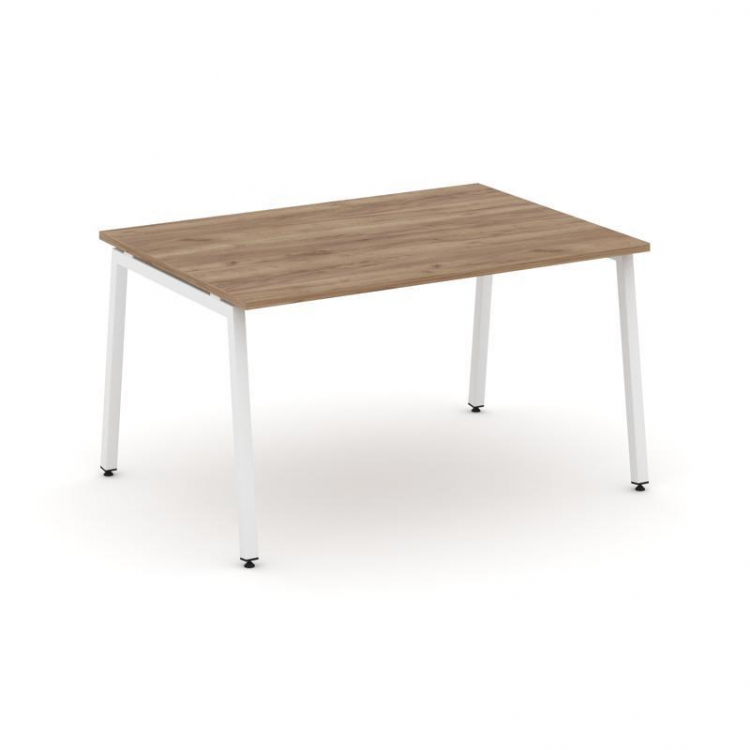 Style Project Стол переговорный SN-4A.SPRG-001.3 Дуб Табак/Металл Белый 980*980*750